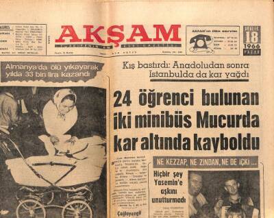 Akşam Gazetesi 18 Aralık 1966 - Koredeki Türk B. Elçisi 10 Kasımda Rezalet Çıkarmış GZ92315 - 1