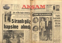 Akşam Gazetesi 18 Haziran 1967 - 5 İranlı Göz Hapsine Alındı GZ70549 - 2