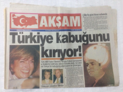 Akşam Gazetesi 18 Kasım 1995 - Fatih Sultan Terim,K.Irakta Yine ABD Oyunu - GZ17486 - 1