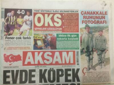 Akşam Gazetesi 18 Mart 2007 - Çanakkale Ruhunun Fotoğrafı GZ47736 - 1