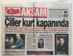 Akşam Gazetesi 18 Mayıs 1996 - Çillerin, Örtülü Ödenek Açıklaması GZ6585 - 1