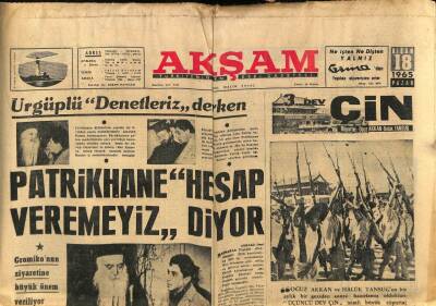 Akşam Gazetesi 18 Nisan 1965 - TRTnin Partizanlık Yapmadığı Anlaşıldı GZ92387 - 1