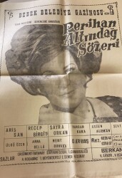 Akşam Gazetesi 18 Ocak 1969 - Bebek Belediye Gazinosu Perihan Altındağ Sözeri Dev Boy Afişi GZ92398 - 2