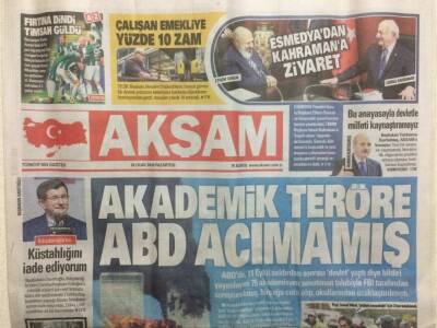 Akşam Gazetesi 18 Ocak 2016 - Akademik Teröre Abd Acımamış GZ29871 - 1