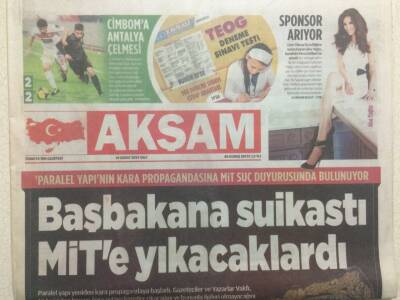 Akşam Gazetesi 18 Şubat 2014 - Başbakana Suikasti Mite Yıkacaklardı GZ29691 - 1
