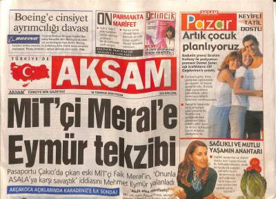 Akşam Gazetesi 18 Temmuz 2004 - Bush , Ermeni Oyununa İzin Vermeyecek - KKTCde Siyaset Kilitlendi GZ113534 - 1
