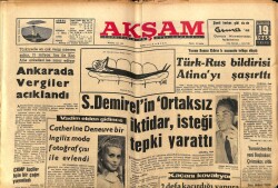 Akşam Gazetesi 19 Ağustos 1965 - Yunan Basını Kıbrıs Konusunda Telaşa Düştü GZ60428 - 1
