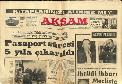 Akşam Gazetesi 19 Ağustos 1966 - Bir Türk Buluşunu FORDa Satmadı GZ87929 - 1