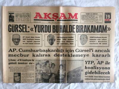 Akşam Gazetesi 19 Ekim 1961 - Batı Savunmasının Yeni Devi Enterprise Uçak Gemisi GZ73314 - 1
