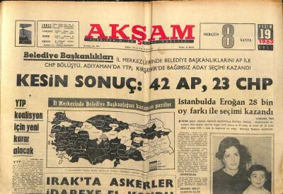 Akşam Gazetesi 19 Kasım 1963 - Etibanktan İstanbul İçin Elektrik İstendi - Amerikanın Nükleer Gücü Ruslardan Fazla GZ118131 - 1