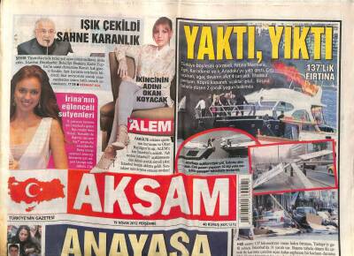 Akşam Gazetesi 19 Nisan 2012 - Doktorlar Ersin Arslan İçin Sokakta - Kenan Işık Sahneden Çekildi GZ98957 - 1