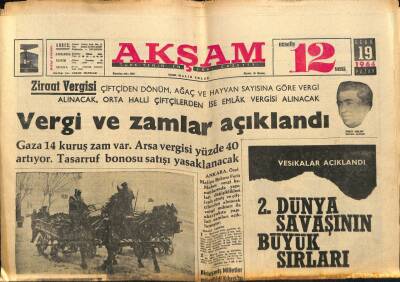 Akşam Gazetesi 19 Ocak 1964 - Muhterem Nur Boşanma İlamını Aldı , Işın Kaan Bir Sene Evlenemeyecek GZ87694 - 1