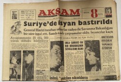 Akşam Gazetesi 19 Temmuz 1963 - Topkapı Sarayında Yeni Tarih Hazinesi Bulundu GZ60656 - 1