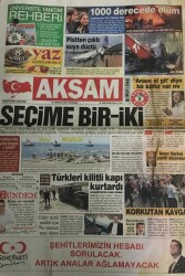Akşam Gazetesi 19 Temmuz 2007-Taliban İlk Kez Türklere Saldırdı GZ45498 - 1