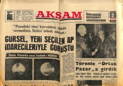 Akşam Gazetesi 2 Aralık 1964 - Gürsel , Yeni Seçilen AP İdarecileriyle Görüştü GZ60498 - 1