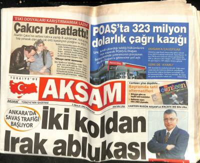 Akşam Gazetesi 2 Aralık 2002 - İngilterede Türk Lirası İle Vergi Kaçırıyorlar - Afgan Milli Muhafızına Türk Disiplini GZ92994 - 1
