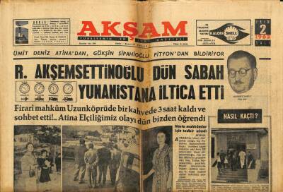 Akşam Gazetesi 2 Ekim 1962 - Siirte 6 Maskeli Haydut Amerikan Şirketini Soydu GZ60407 - 2
