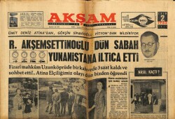 Akşam Gazetesi 2 Ekim 1962 - Siirte 6 Maskeli Haydut Amerikan Şirketini Soydu GZ60407 - 1
