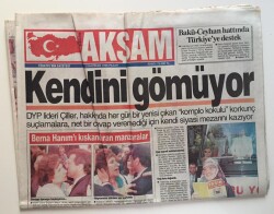 Akşam Gazetesi 2 Haziran 1996 - Bakü - Ceyhan Hattında Türkiyeye Destek GZ6579 - 2