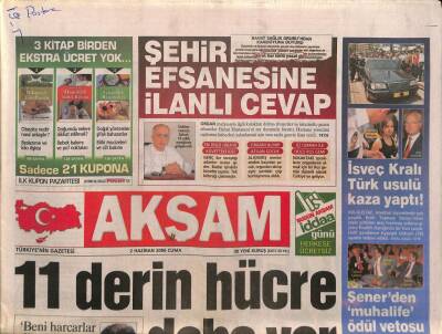 Akşam Gazetesi 2 Haziran 2006 - Poligonda Tek Kurşun İle 14 Kişi Yere Serildi GZ84572 - 1