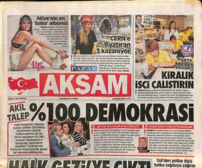 Akşam Gazetesi 2 Haziran 2013 - ABDnin Oklahoma Eyaletini Vuran Hortum , 9 Can Aldı... GZ106035 - 1