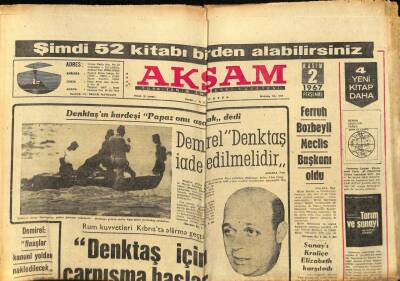 Akşam Gazetesi 2 Kasım 1967 - Ferruh Bozbeyli Meclis Başkanı Oldu GZ60585 - 1