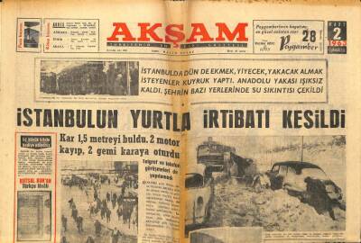 Akşam Gazetesi - 2 Mart 1963 - Molla Barzani Kürt Devleti İstiyor GZ99710 - 1