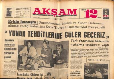 Akşam Gazetesi 2 Mart 1964 - Türk Donanması Akdenizde Çıkarma Tatbikatı Yaptı GZ92261 - 1