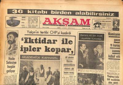 Akşam Gazetesi 2 Mart 1967 - Radyo Ruhsatına Zam Teklifini Bakan Reddetti GZ85838 - 1