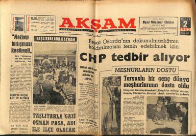 Akşam Gazetesi 2 Mayıs 1963 - Amerikalı Tarihçi 10 Gündür Güneş Bekliyor GZ77192 - 1