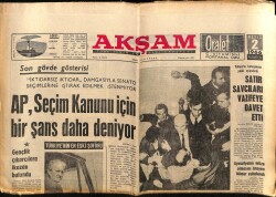 Akşam Gazetesi 2 Mayıs 1966 - Ayasofyanın Müze Olmasını İsteyen Mimar Yuhalandı GZ60448 - 1