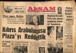 Akşam Gazetesi 2 Nisan 1965 - İnönü Zaferinin 44. Yıldönümü Kutlandı - Maksim Pavyonu Johnnie Ray Reklamı GZ92341 - 1