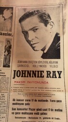 Akşam Gazetesi 2 Nisan 1965 - İnönü Zaferinin 44. Yıldönümü Kutlandı - Maksim Pavyonu Johnnie Ray Reklamı GZ92341 - 2