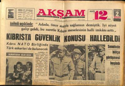 Akşam Gazetesi 2 Şubat 1964 - Antrenör Szekelly 140 Ay Hapse Mahkum Oldu - Kıbrısta Güvenlik Konusu Halledildi GZ92420 - 1