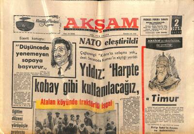 Akşam Gazetesi 2 Şubat 1969 - Şehir Tiyatrosu Sanatçıları da Greve Gidiyor GZ82319 - 1