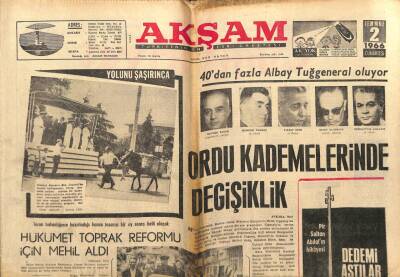 Akşam Gazetesi 2 Temmuz 1966 - İstanbulda Tifo Salgın Haline Geldi GZ82409 - 1