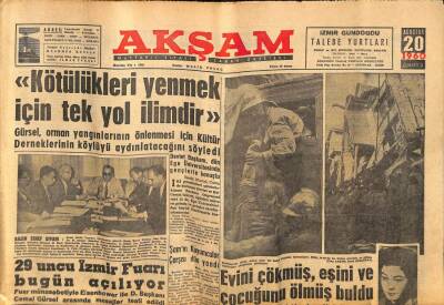 Akşam Gazetesi 20 Ağustos 1960 - 29. İzmir Fuarı Bugün Açılıyor GZ82387 - 1