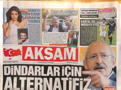 Akşam Gazetesi 20 Ağustos 2012 - Beren Saat , 2.5 Milyon Dolara Aldığı Arnavutköydeki Dairesine Taşınmaktan Vazgeçti GZ106791 - 1