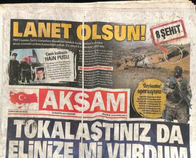 Akşam Gazetesi 20 Ağustos 2015 - 32 Milyon Çapkına Hackerlı İfşa - Hedef Yine Dolmabahçe GZ98274 - 1