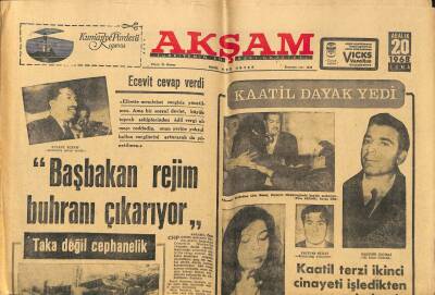 Akşam Gazetesi 20 Aralık 1968 - Ecevit Başbakan Rejim Buhranı Çıkarıyor GZ97785 - 1