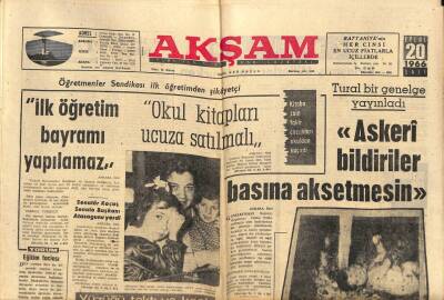 Akşam Gazetesi 20 Eylül 1962 - Petro-Kimya Tesislerinin Temeli Bugün Atılıyor GZ87822 - 1