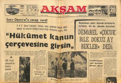Akşam Gazetesi 20 Haziran 1966 - Milletvekili Ve Senatörler Af Konusunda Ne Diyor ? GZ115237 - 1