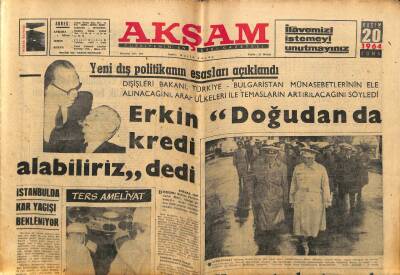 Akşam Gazetesi 20 Kasım 1964 - Nazım Hikmet Rusyada Türkiyeden Daha Çok Tanınıyor GZ82357 - 1