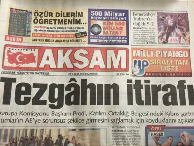 Akşam Gazetesi 20 Kasım 2000-Hortum Affına Öfke GZ45132 - 2