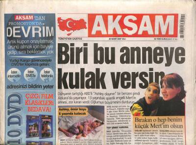 Akşam Gazetesi 20 Mart 2007 - Irkçılıkla Suçlanan Emre Belözoğlunu Akladılar GZ93648 - 1
