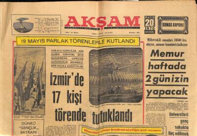 Akşam Gazetesi 20 Mayıs 1970 - Safiye Aylanın Eşi O Kadar Yakışıklı Ki... GZ115209 - 1
