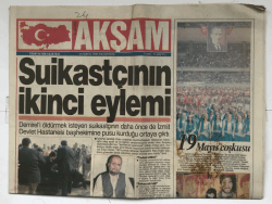 Akşam Gazetesi 20 Mayıs 1996 - Suikastçının İkinci Eylemi GZ5711 - 2