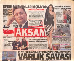 Akşam Gazetesi 20 Nisan 2013 - Galatasaray Çok Şanslı - MHP Alsancak'ta Bayrak Açacak GZ160062 - Gökçekoleksiyon