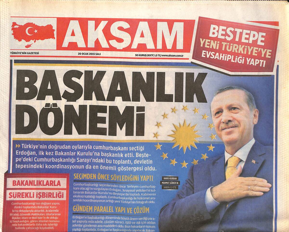 Akşam Gazetesi 20 Ocak 2015 - Nebahat Çehre'ye Hollywood'lu Partner - Musa Sow'a Özel Takip GZ136740 - 1