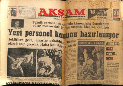 Akşam Gazetesi 20 Şubat 1963 - Lefter Oyunu İle Milli Takıma Girmeyi Haketti GZ71963 - 1